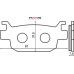 Placute frana Suzuki Burgman 125-200 '07> /Honda Jazz 250 '05>/SH 300 '02>